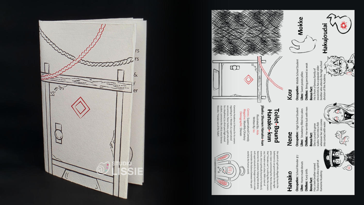 Toilet-Bound-Hanako-Kun Riso printed zine
