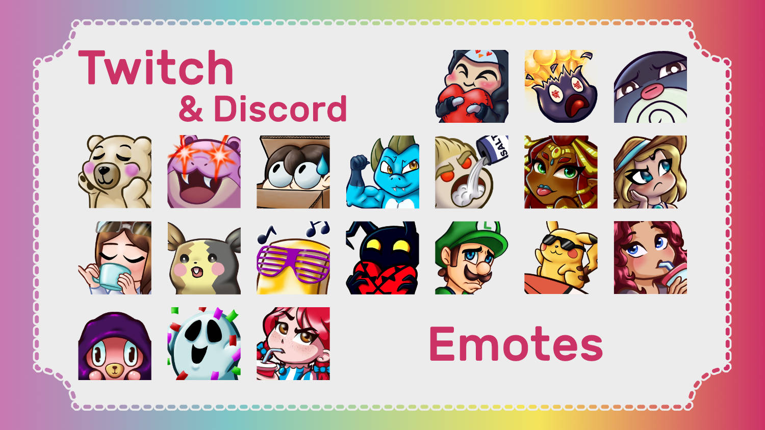 Twitch and Discord Emotes